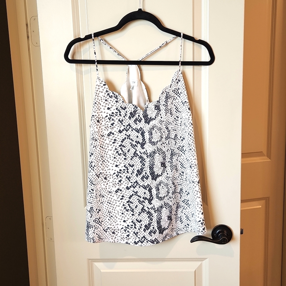 J. Crew OPEN TO OFFERS snakeskin top sz 10